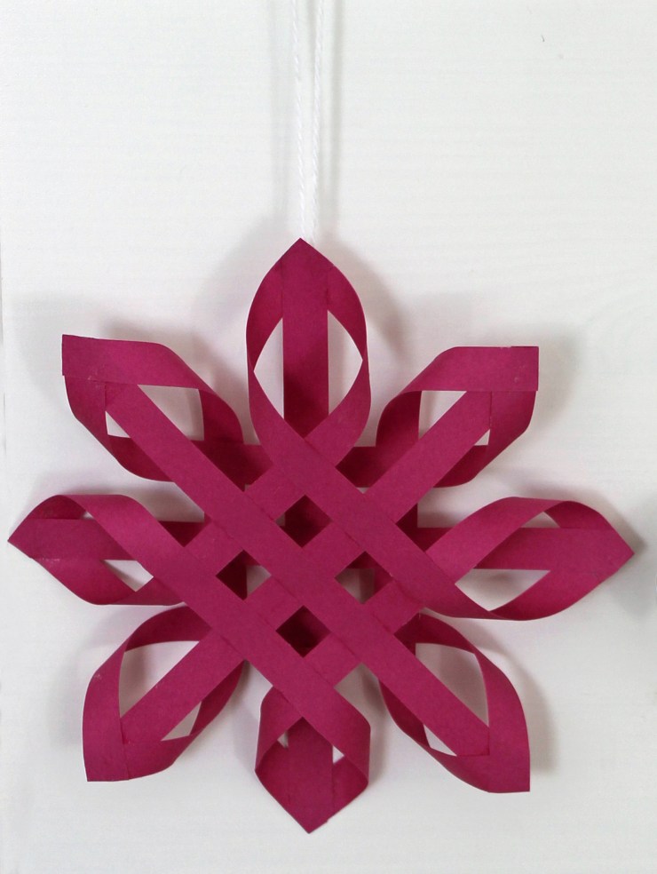 Pappersstjärna, färdig